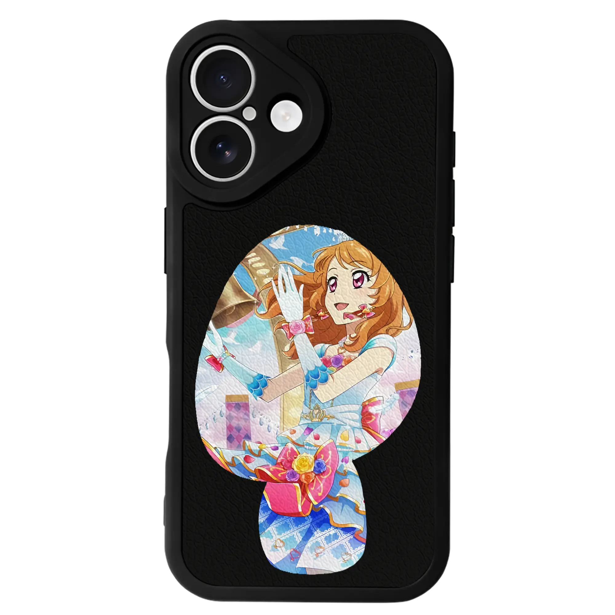 アイカツ グッズ 大空 あかり - IPhone 16シリーズ対応 ・ シリコンスマホケース ・ レザー調 ・ 高精度フィット ・ 耐衝撃 ・ ワイヤレス充電対応 ・ 精密カット